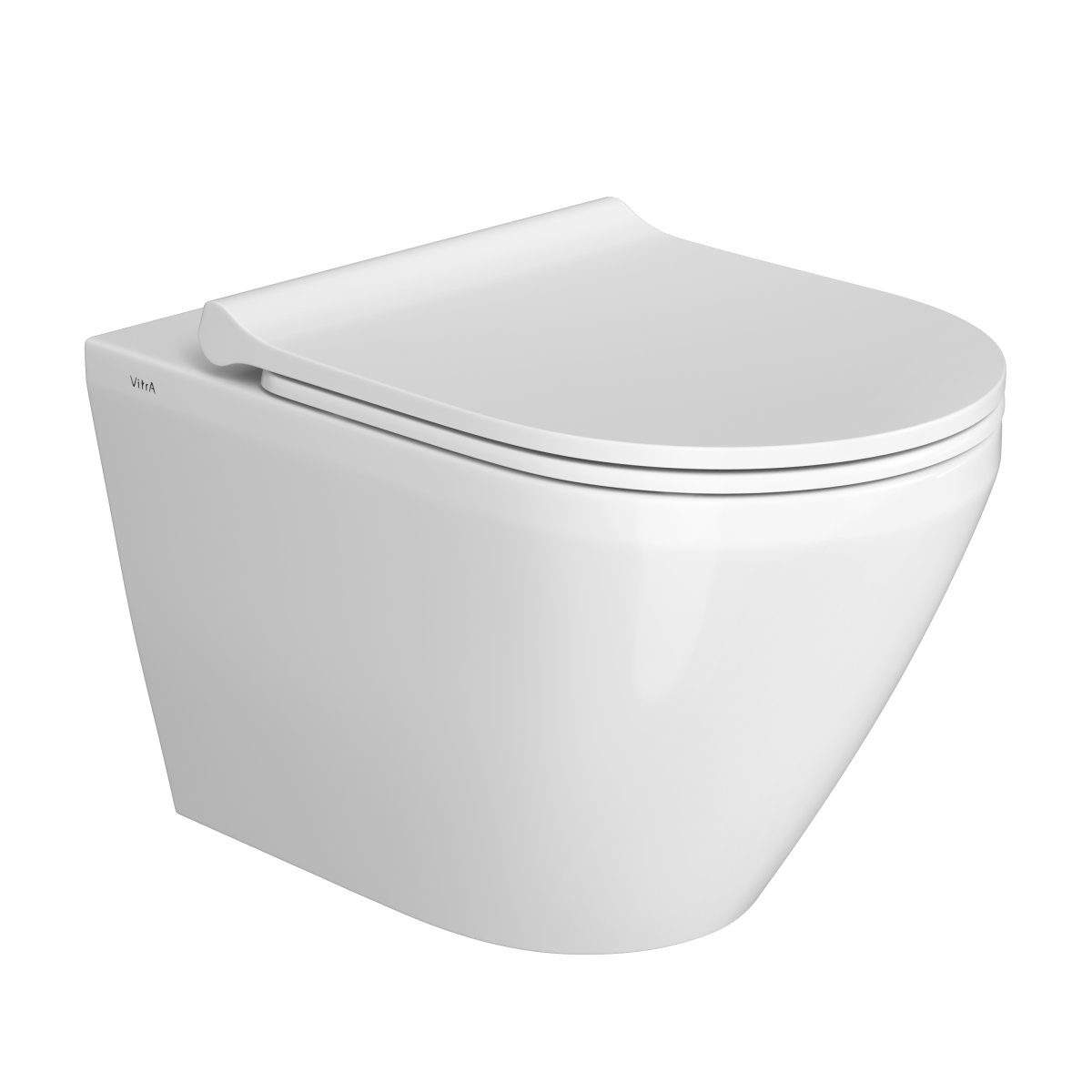 Подвесной унитаз VitrA Integra Round (Интегра Раунд) 7041B003-0075 безободковый Rim-ex (Рим-экс) белый санитарный фарфор антибактериальное покрытие Hygiene (Хайджн)