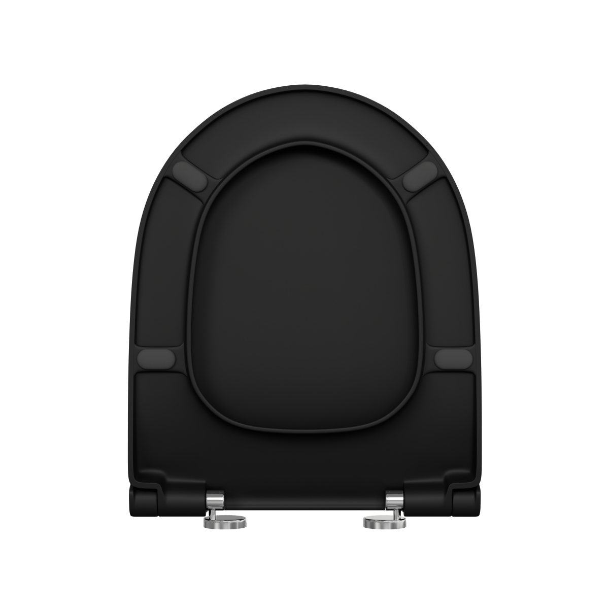 Сиденье для унитаза VitrA Sento (Сенто) 120-483-009 круглое матовое черное дюропласт с микролифтом