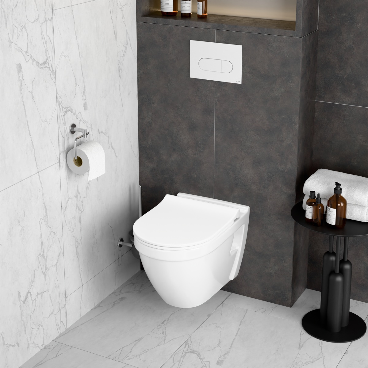 Подвесной унитаз VitrA S50 7740B003-0075 безободковый Rim-ex (Рим-экс) белый санитарный фарфор антибактериальное покрытие Hygiene (Хайджн)