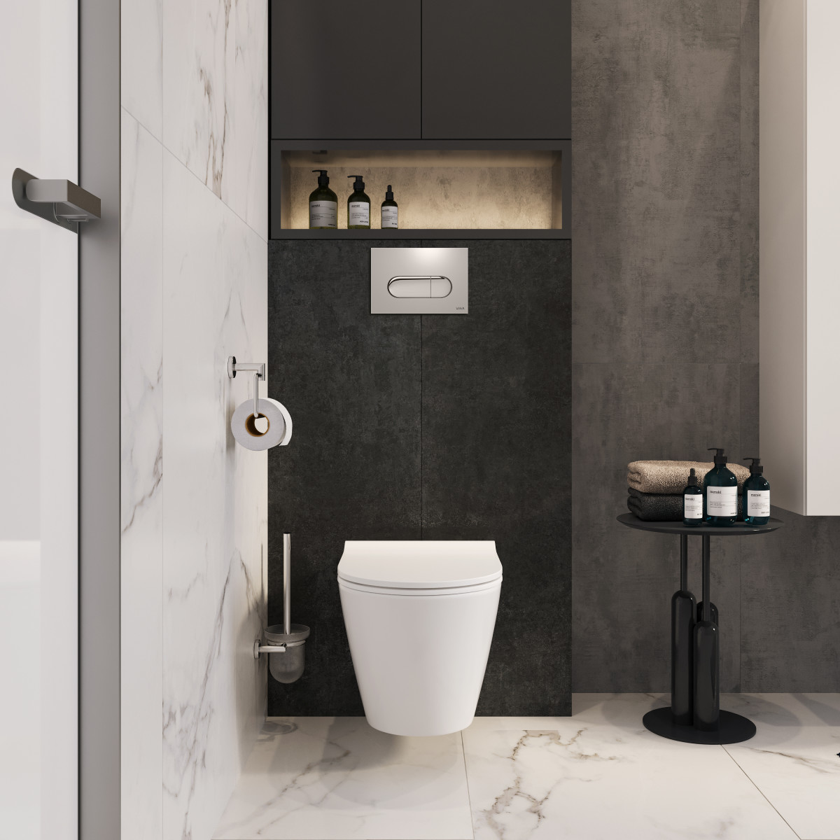 Подвесной унитаз VitrA Sanibelle (Санибель) 7551B003-0075 безободковый SmoothFlush (Смусфлаш) белый санитарный фарфор антибактериальное покрытие Hygiene (Хайджн)