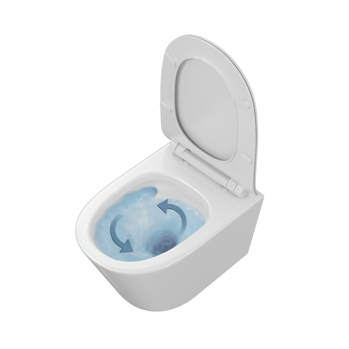 Подвесной унитаз VitrA M50 8302B003-6404 безободковый VortexFlush с сиденьем микролифт дюропласт белый санитарный фарфор