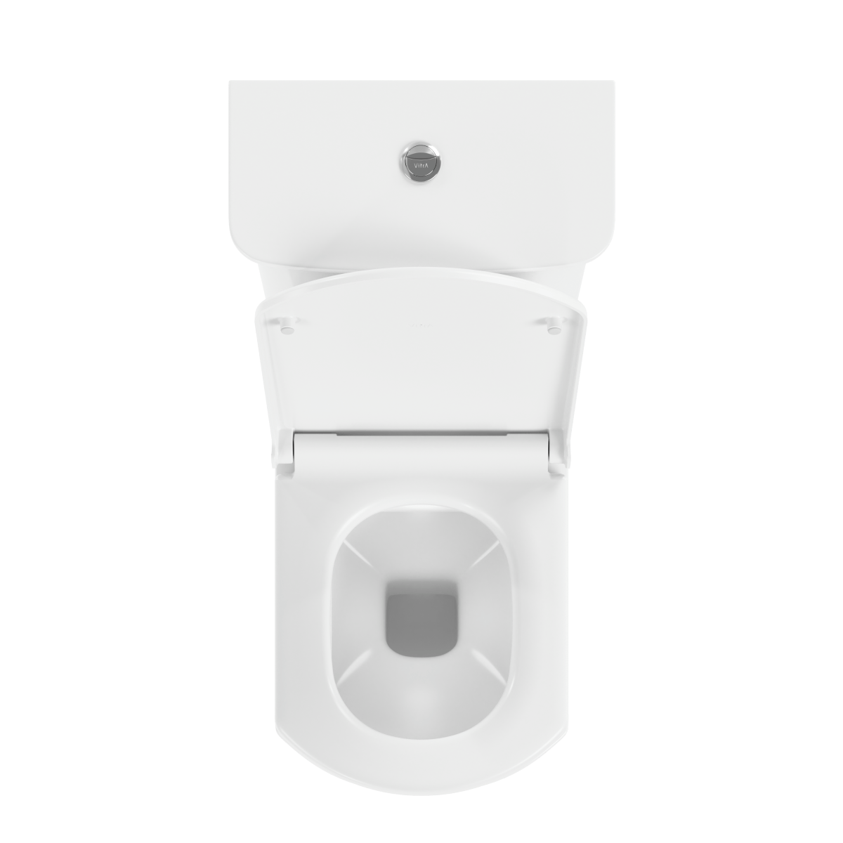 Унитаз-компакт напольный VitrA Serenada (Серенада) 9722B003-7203 с сиденьем микролифт белый санитарный фарфор антибактериальное покрытие Hygiene (Хайджн)