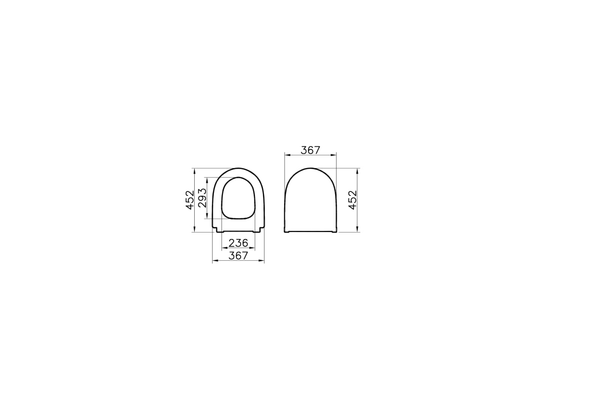 Сиденье для унитаза VitrA Sento (Сенто) 120-483-009 круглое матовое черное дюропласт с микролифтом
