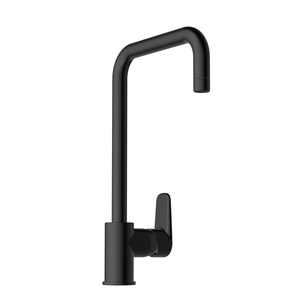Смеситель для кухни VitrA Flow Soft (Флоу Софт) A4342636EXP с поворотным изливом однорычажный матовый черный латунь