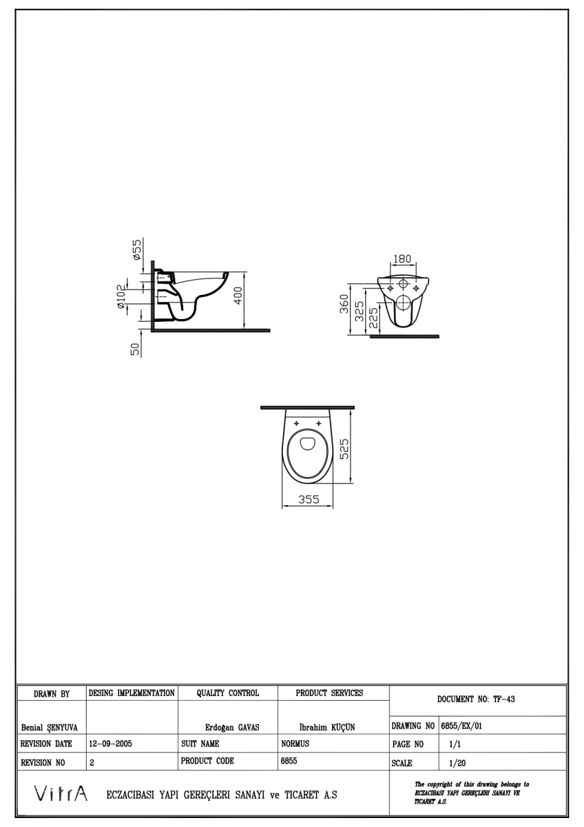Подвесной унитаз VitrA S10 7855B003-0075 безободковый SpinFlush белый санитарный фарфор антибактериальное покрытие Hygiene (Хайджн)