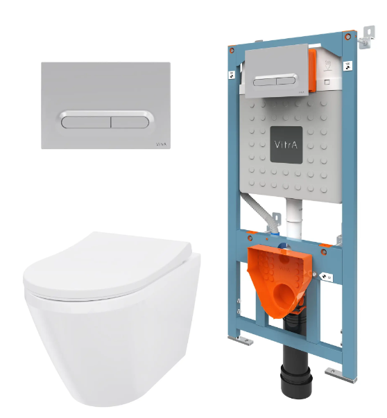 Комплект инсталляция с унитазом Vitra Allegro 9856B003-7204