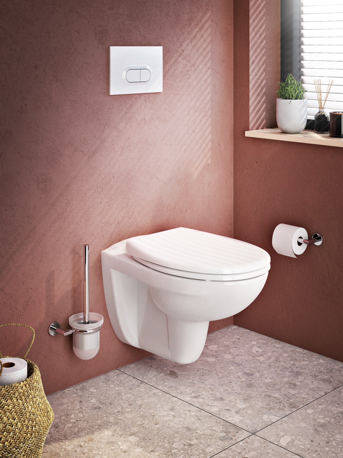 Кнопка смыва для инсталляции VitrA Loop O (Луп О) 740-0500 глянцевая белая двойный смыв