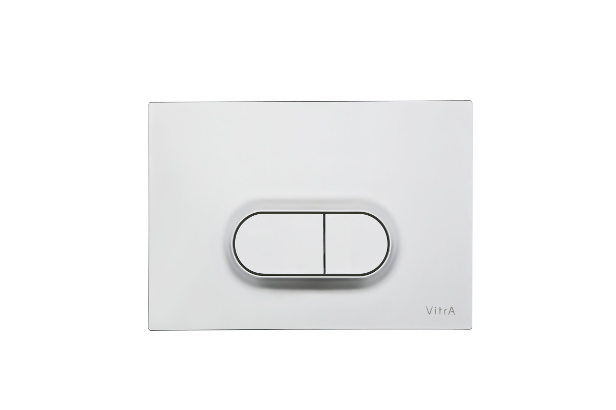 Инсталляция с унитазом VitrA Mia Round (Мия Раунд) 9856B003-7200 комплект 4 в 1 с сиденьем микролифт безободковый цвет клавиши матовый хром