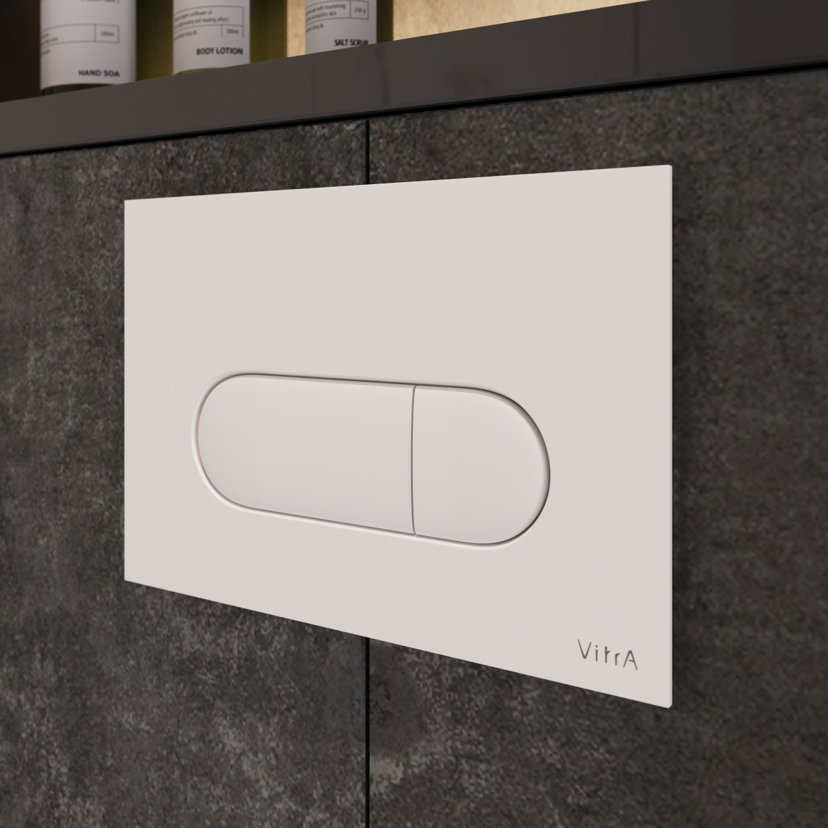 Инсталляция с унитазом VitrA Normus (Нормус) 9773B003-7207 комплект 4 в 1 цвет клавиши глянцевый белый
