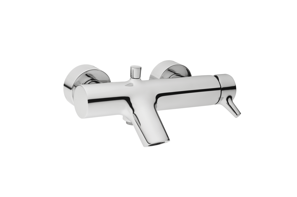 Смеситель настенный VitrA Solid S (Солид С) A42242EXP для ванны однорычажный хром латунь