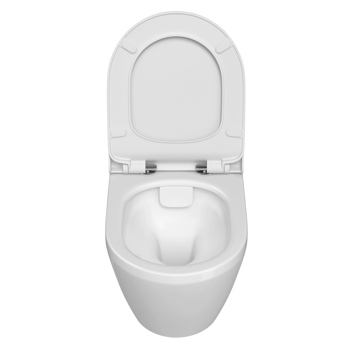 Подвесной унитаз VitrA Integra Round (Интегра Раунд) 7041B003-0075 безободковый Rim-ex (Рим-экс) белый санитарный фарфор антибактериальное покрытие Hygiene (Хайджн)