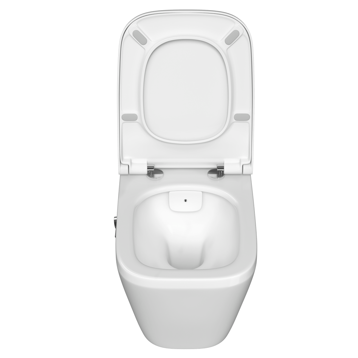 Подвесной унитаз VitrA Integra Square (Интегра Скуэр) 7082B003-7209 безободковый Rim-ex (Рим-экс) белый санитарный фарфор антибактериальное покрытие Hygiene (Хайджн)