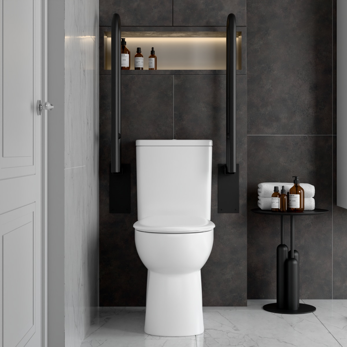 Унитаз-компакт напольный VitrA Conforma (Конформа) 9899B003-7200 с сиденьем без микролифта белый санитарный фарфор антибактериальное покрытие Hygiene (Хайджн)