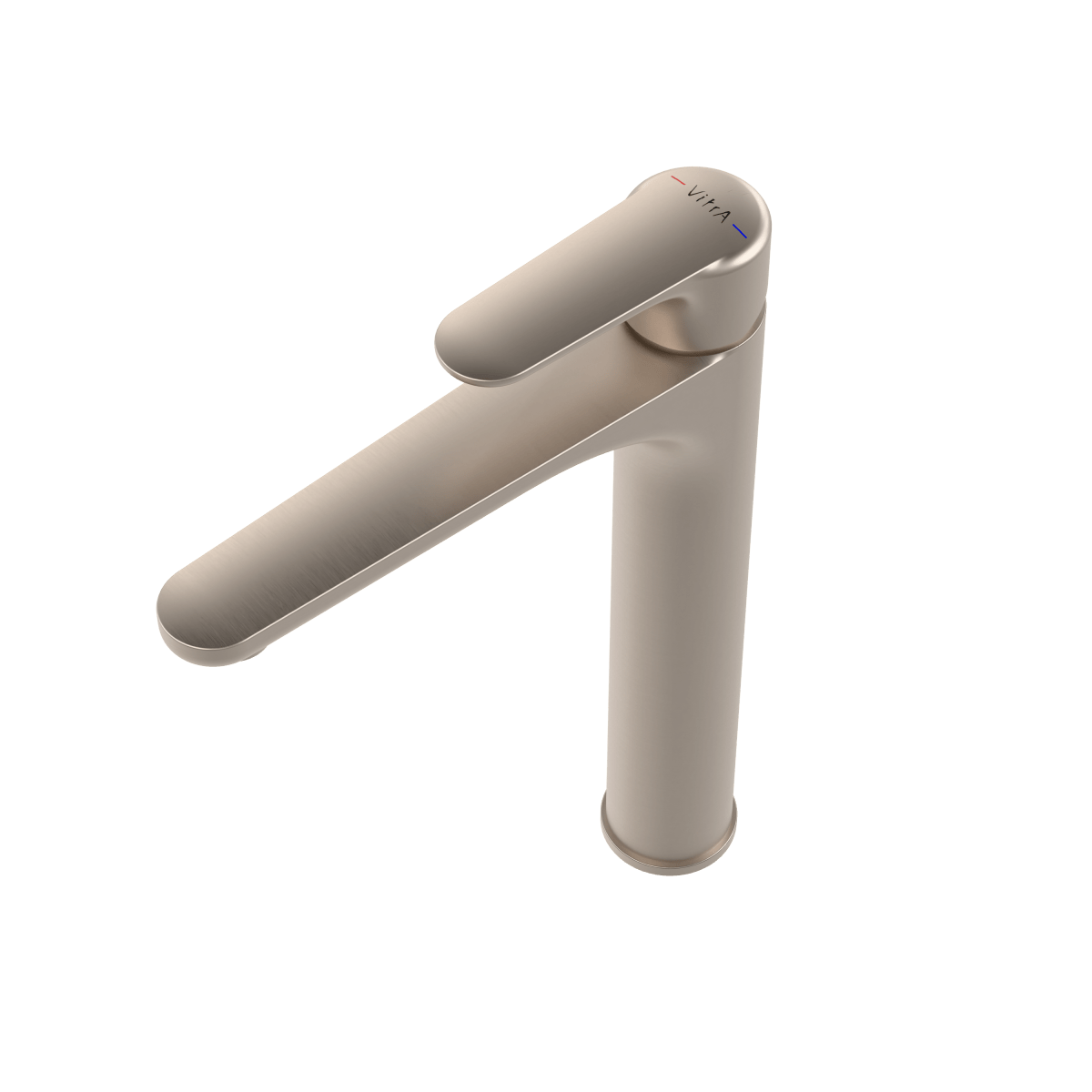 Смеситель для раковины VitrA Root Round (Рут Раунд) A4270734EXP однорычажный брашированный никель латунь