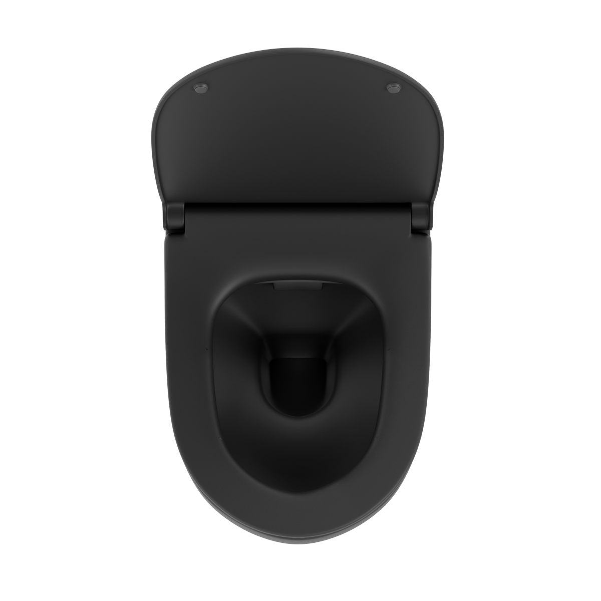 Подвесной унитаз VitrA Sento (Сенто) 7748B083-0101 безободковый Rim-ex (Рим-экс) матовый черный санитарный фарфор антибактериальное покрытие Hygiene (Хайджн)