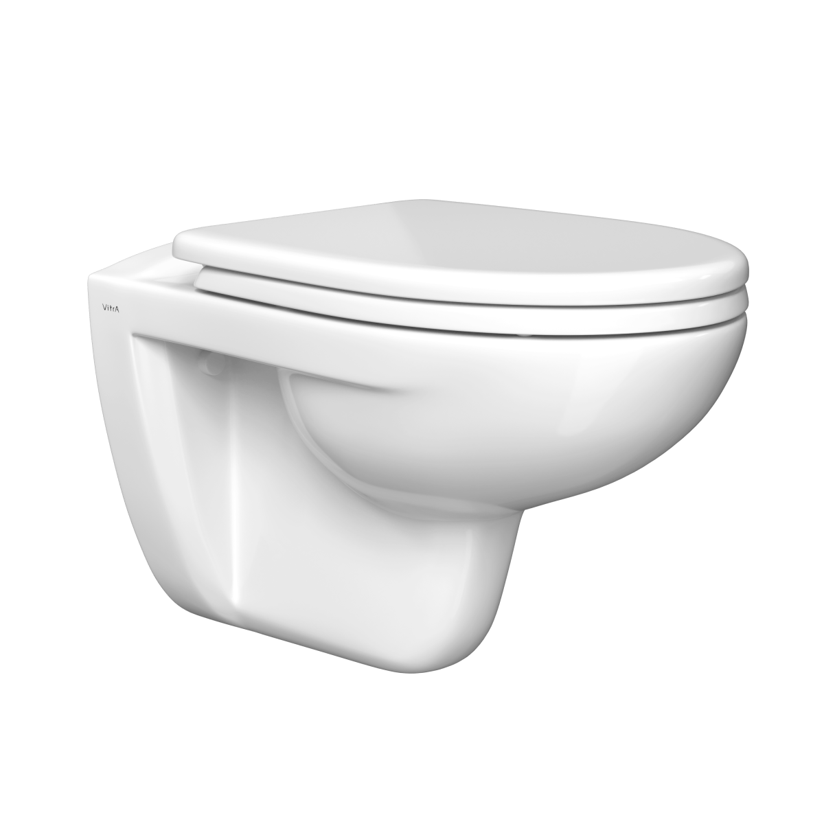 Подвесной унитаз VitrA S10 7855B003-0075 безободковый SpinFlush белый санитарный фарфор антибактериальное покрытие Hygiene (Хайджн)