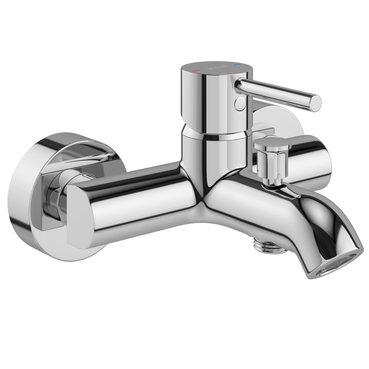 Смеситель настенный VitrA Minimax S (Минимакс С) A41994EXP для ванны однорычажный хром латунь