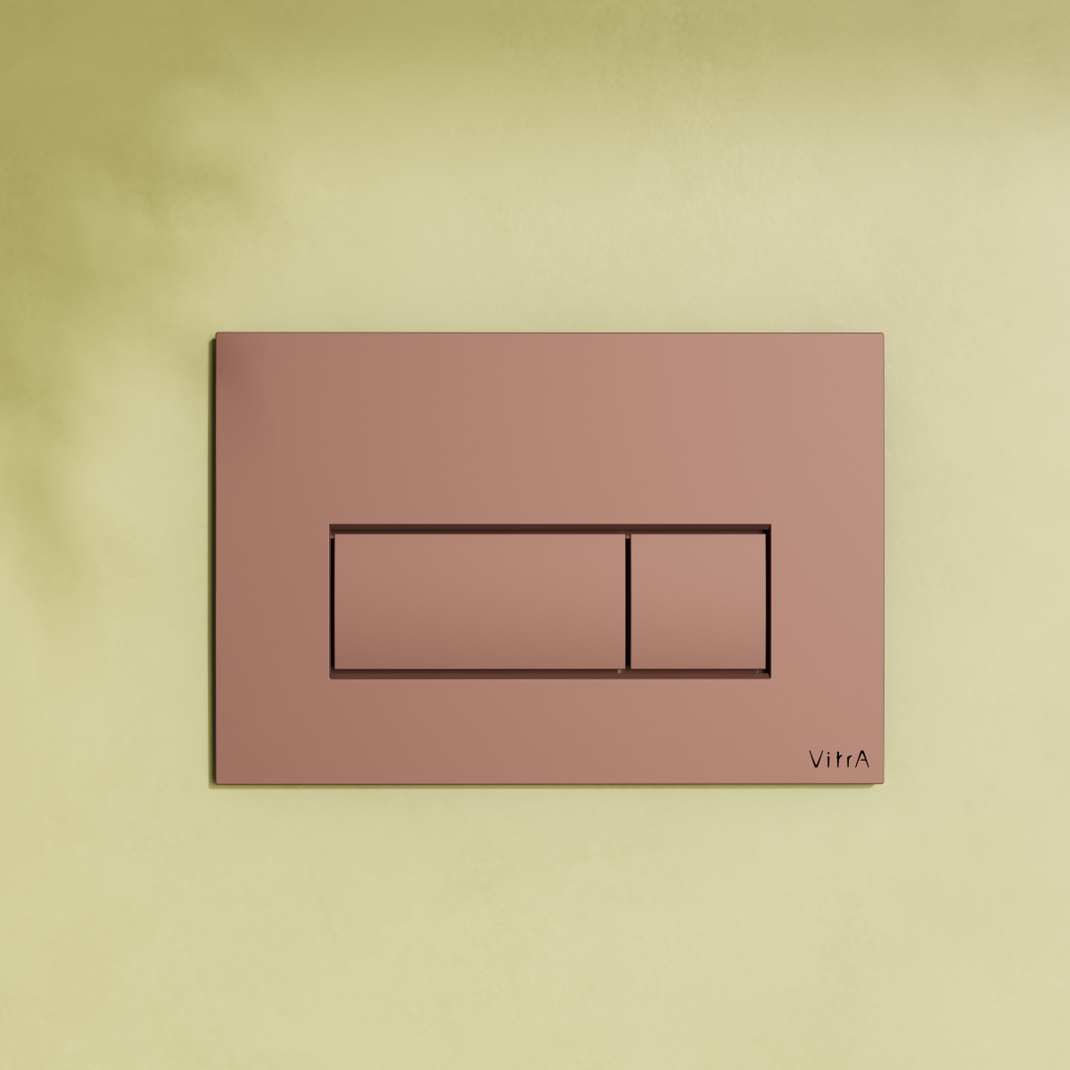 Кнопка смыва для инсталляции VitrA Root Square (Рут Скуэр) 740-2340 мягкая медь глянец двойный смыв